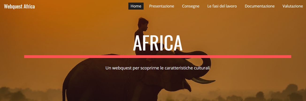 webquest africa scuola media